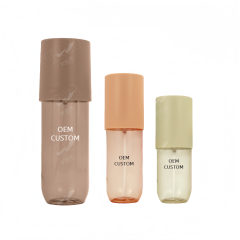 OEM Luxury Empty Custom 60ml 90ml 250ml Plastic Body Fine Mist Spray Bottle for Cosmetic Packaging
