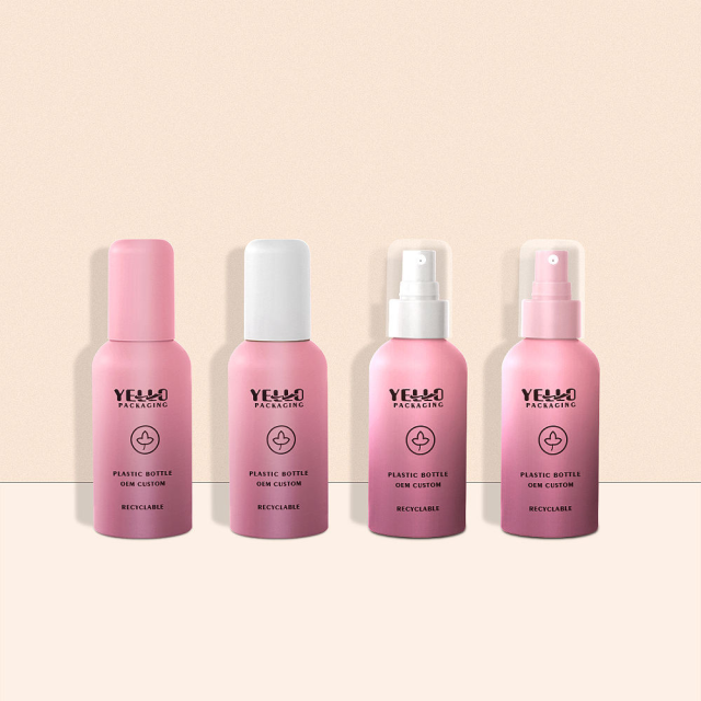 Luxury Custom PET Recycled Empty Cosmetic Plastic Fine Spray Mist Pump Sprayer Lotion Bottle Customizable Packaging