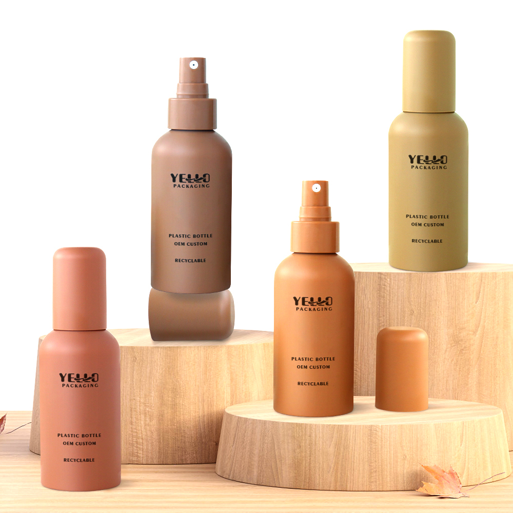 Luxury Custom PET Recycled Empty Cosmetic Plastic Fine Spray Mist Pump Sprayer Lotion Bottle Customizable Packaging
