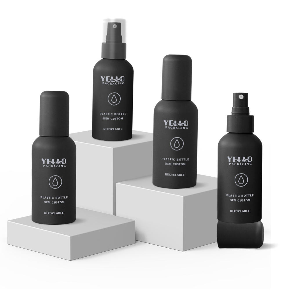 Luxury Custom PET Recycled Empty Cosmetic Plastic Fine Spray Mist Pump Sprayer Lotion Bottle Customizable Packaging