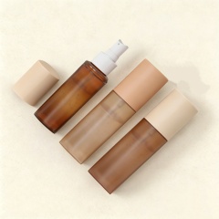 PET Luxury Refillable 80ml 100ml Fine Mist Cosmetic Spray Bottle for Facial Toner Hair Body Skincare Packaging
