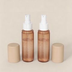 PET Luxury Refillable 80ml 100ml Fine Mist Cosmetic Spray Bottle for Facial Toner Hair Body Skincare Packaging