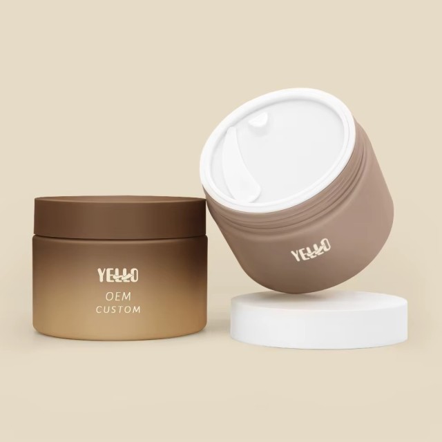 Wholesale Luxury Custom Plastic Cosmetic Cream Jars with Lids for Body Butter Face Cream Personal Brand