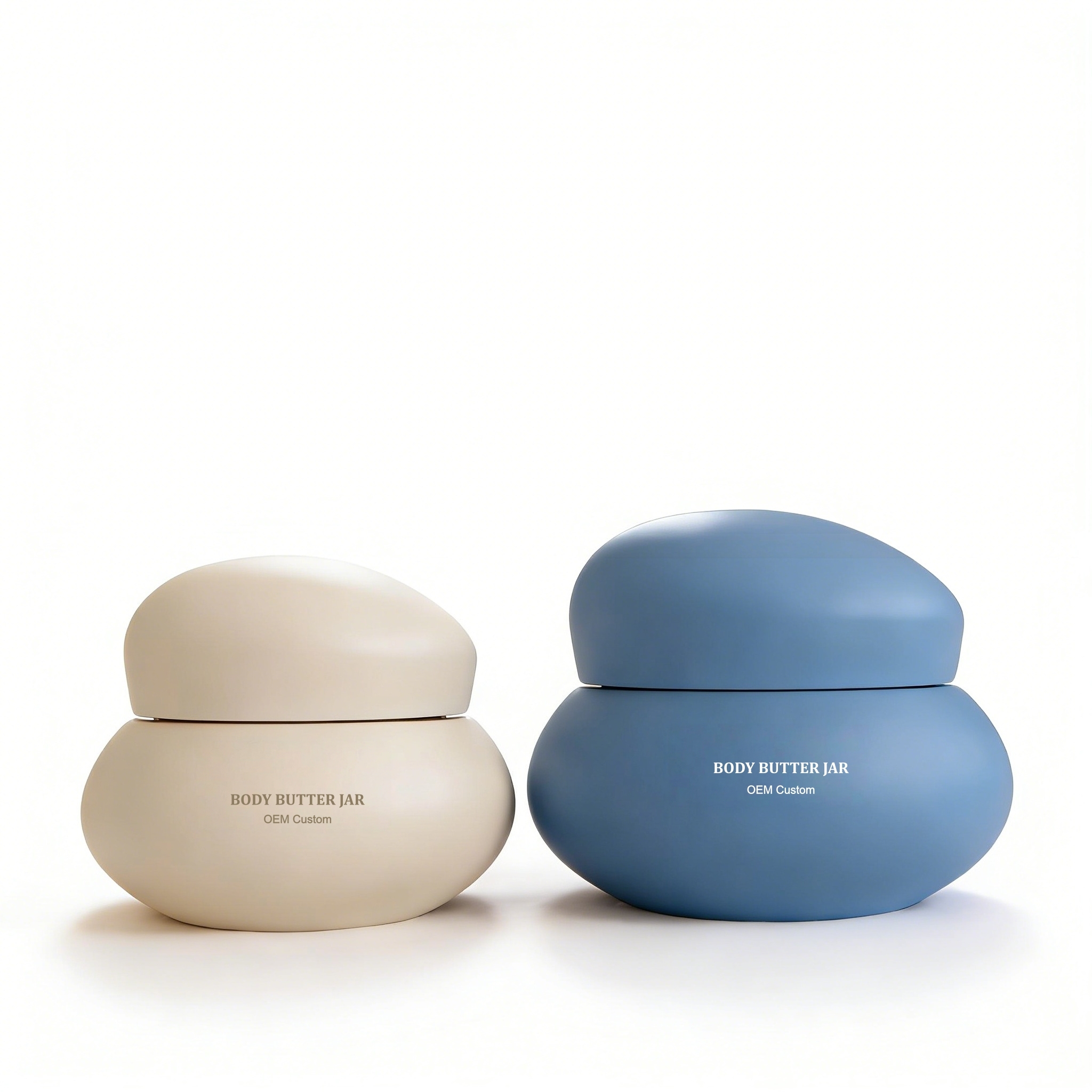 Wholesale Custom Plastic Cosmetic Cream Jars with Lids for Body Butter Face Cream