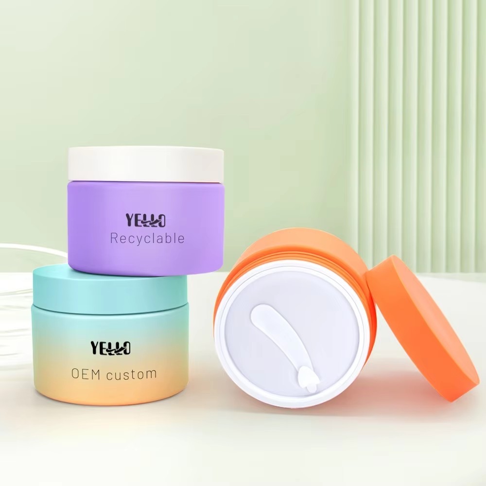 Wholesale Luxury Custom Plastic Cosmetic Cream Jars with Lids for Body Butter Face Cream Personal Brand
