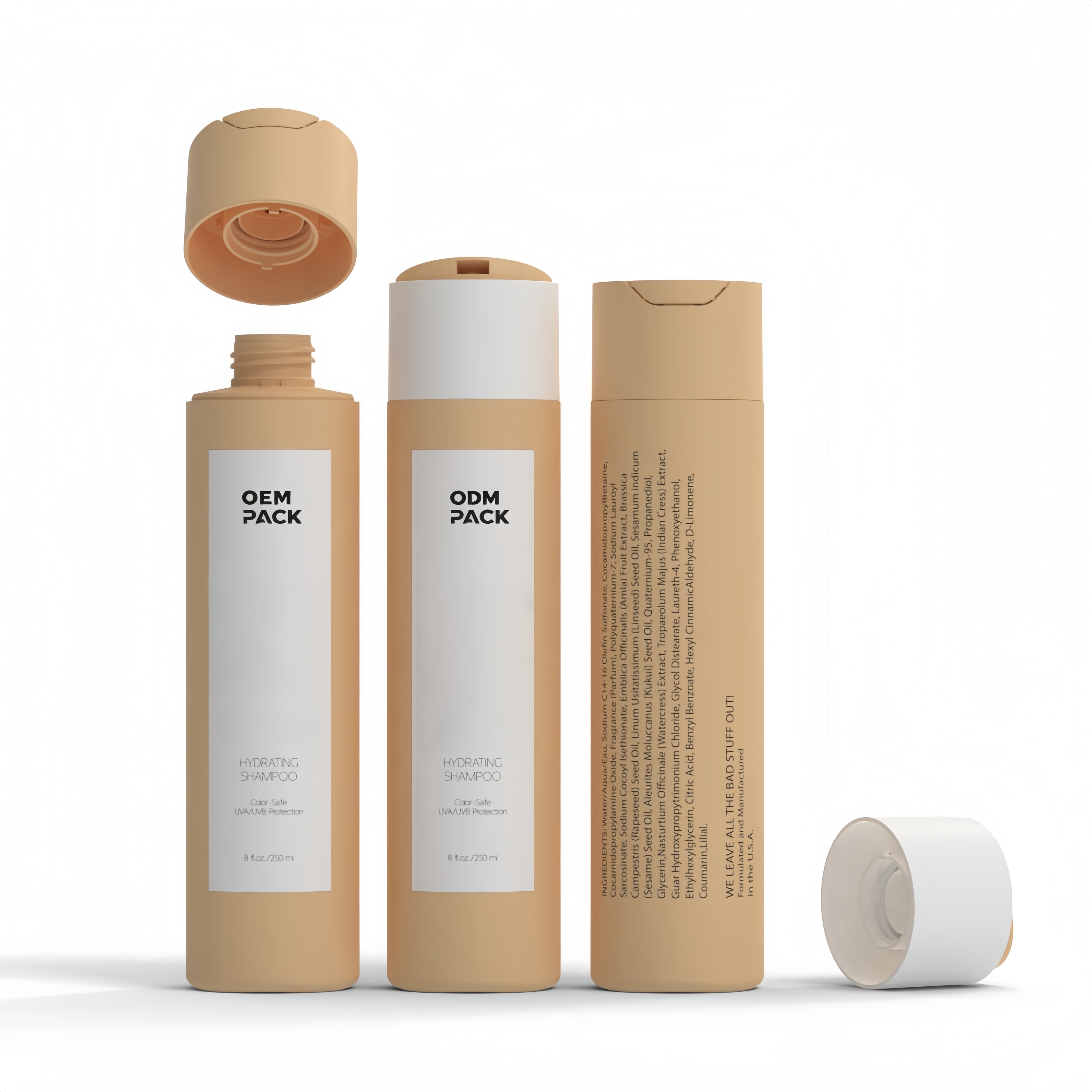 New Arrival Luxury Leak Proof 300ml Plastic Shower Gel Soap Squeeze Cosmetic Bottles for Shampoo Conditioner Packaging