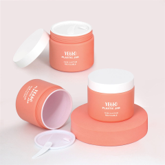 Wholesale Luxury Custom Plastic Cosmetic Cream Jars with Lids for Body Butter Face Cream Personal Brand