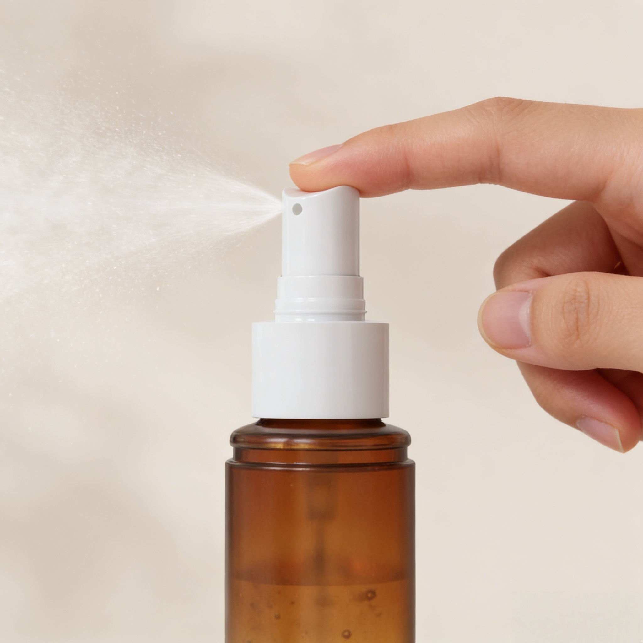 PET Luxury Refillable 80ml 100ml Fine Mist Cosmetic Spray Bottle for Facial Toner Hair Body Skincare Packaging