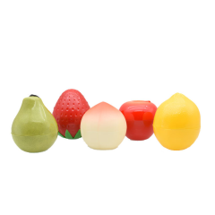 Custom 30g Cute Fruit Apple Shape Plastic Empty Cosmetic Jar Body Butter Containers Packaging for Baby Skincare