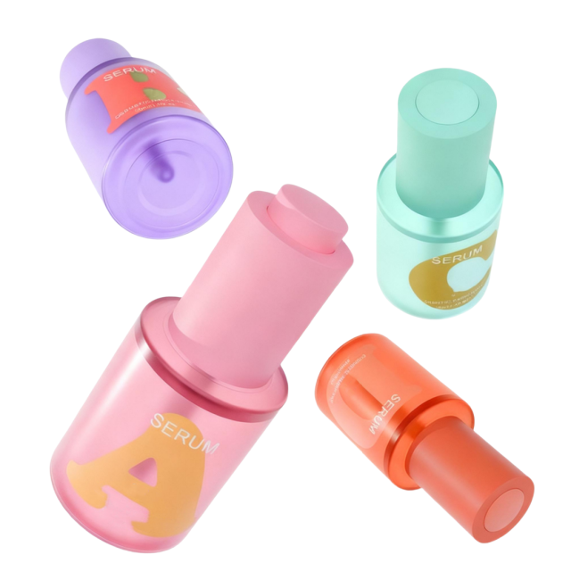 Customized Color Empty 30Ml Mini Size Thick Wall Petg Plastic Dropper Bottle for Serum With Press Dropper