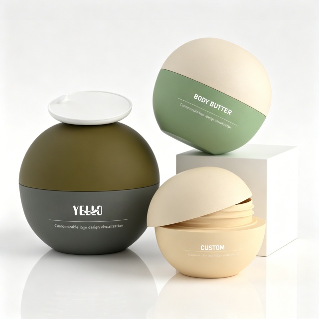 Refillable 30g 50g Screw Flip Cap Cream Bottles Cosmetics Plastic Clear Hair Mask Body Scrub Skincare Cream Jar with Lids