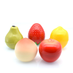Custom 30g Cute Fruit Apple Shape Plastic Empty Cosmetic Jar Body Butter Containers Packaging for Baby Skincare