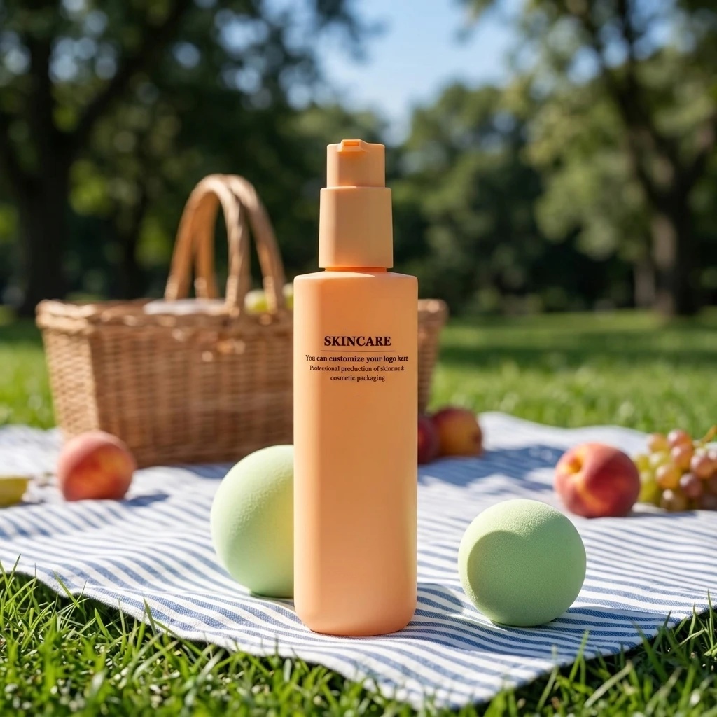 Luxury Custom Empty Plastic 100ml 200ml Round PET Cosmetic Lotion Bottle with Mist Spray Pump Packaging for Skin Care Serum