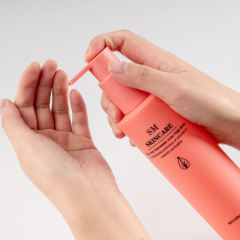 Luxury Custom Empty Plastic 100ml 200ml Round PET Cosmetic Lotion Bottle with Mist Spray Pump Packaging for Skin Care Serum