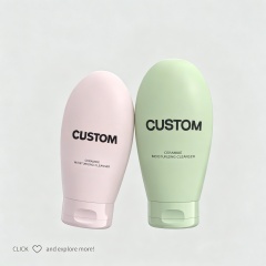 Customized 60ml HDPE PE Plastic Soft Tube Bottle for Cosmetics Face Wash Shampoo & Cream Packaging Custom Logo Pump/Seal Type