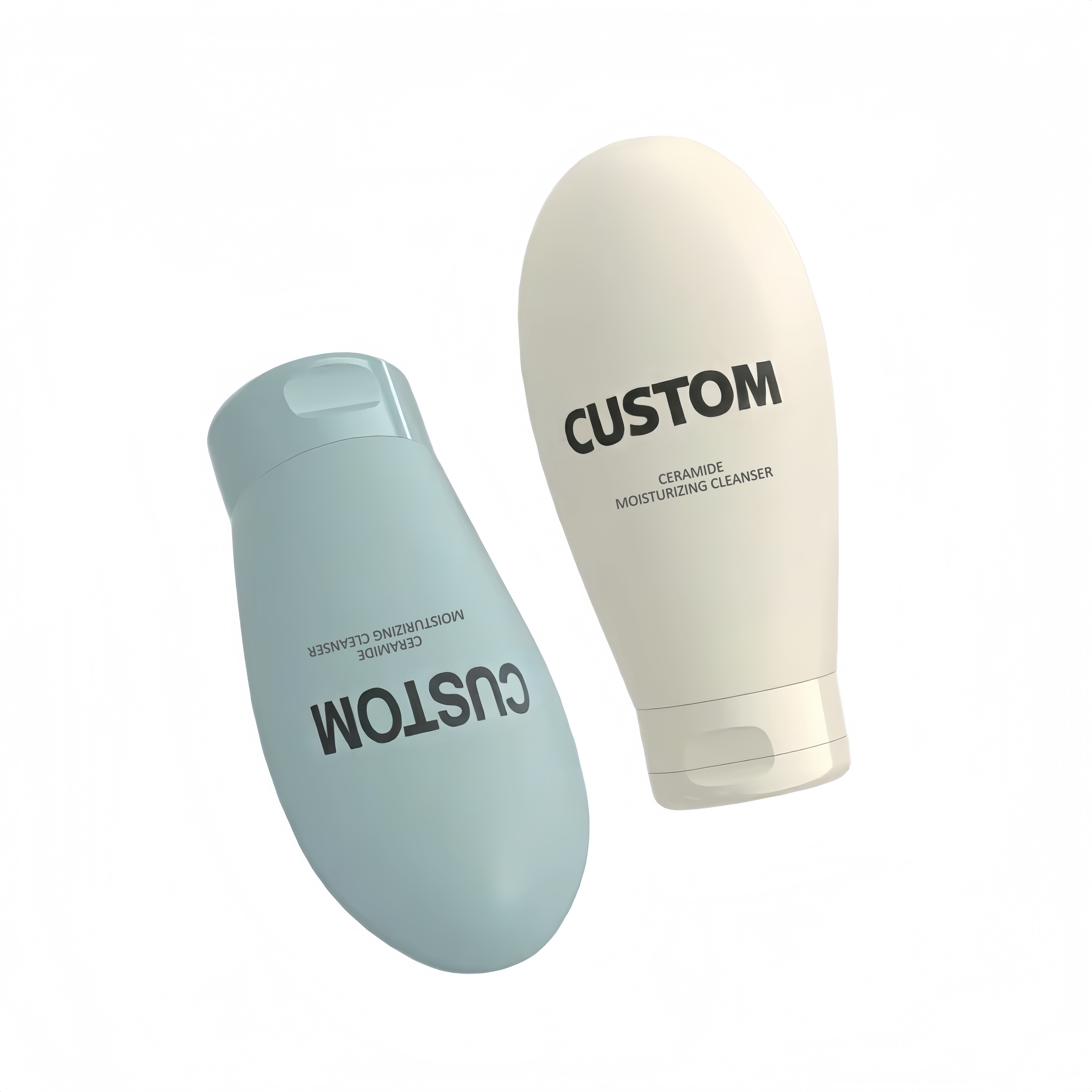 Customized 60ml HDPE PE Plastic Soft Tube Bottle for Cosmetics Face Wash Shampoo & Cream Packaging Custom Logo Pump/Seal Type