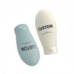 Customized 60ml HDPE PE Plastic Soft Tube Bottle for Cosmetics Face Wash Shampoo & Cream Packaging Custom Logo Pump/Seal Type
