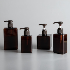 New Arrival Empty Square Cosmetic Body Lotion Bottle Hand Wash Liquid Bottle Plastic Shampoo Bottle Containers