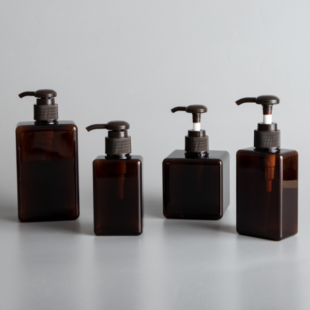 New Arrival Empty Square Cosmetic Body Lotion Bottle Hand Wash Liquid Bottle Plastic Shampoo Bottle Containers