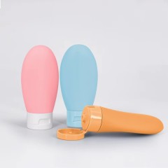 Customized 60ml HDPE PE Plastic Soft Tube Bottle for Cosmetics Face Wash Shampoo & Cream Packaging Custom Logo Pump/Seal Type