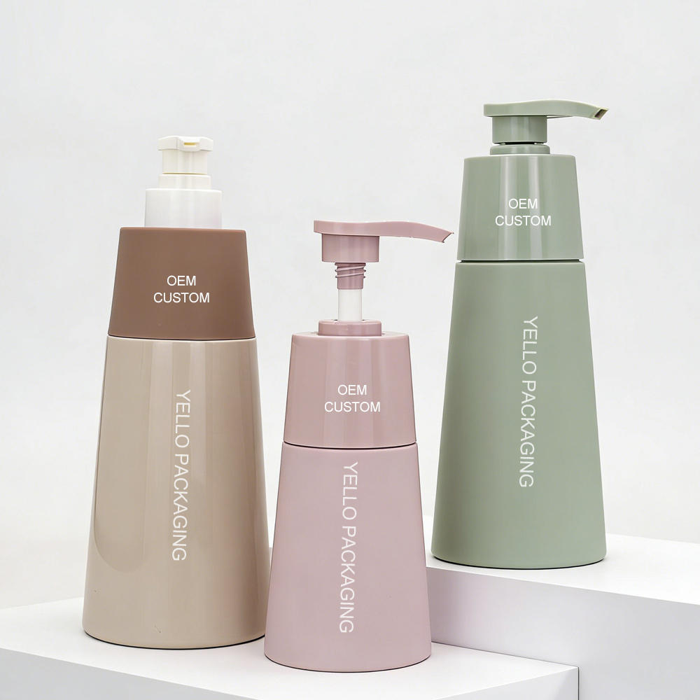 Luxury Wholesale Empty Custom 200ml 300ml 480ml 500ml Body Lotion Bottles Cosmetic Packaging for Shampoo Hair Conditioner Shower Gel Skincare