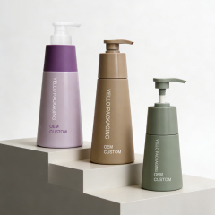 Luxury Wholesale Empty Custom 200ml 300ml 480ml 500ml Body Lotion Bottles Cosmetic Packaging for Shampoo Hair Conditioner Shower Gel Skincare