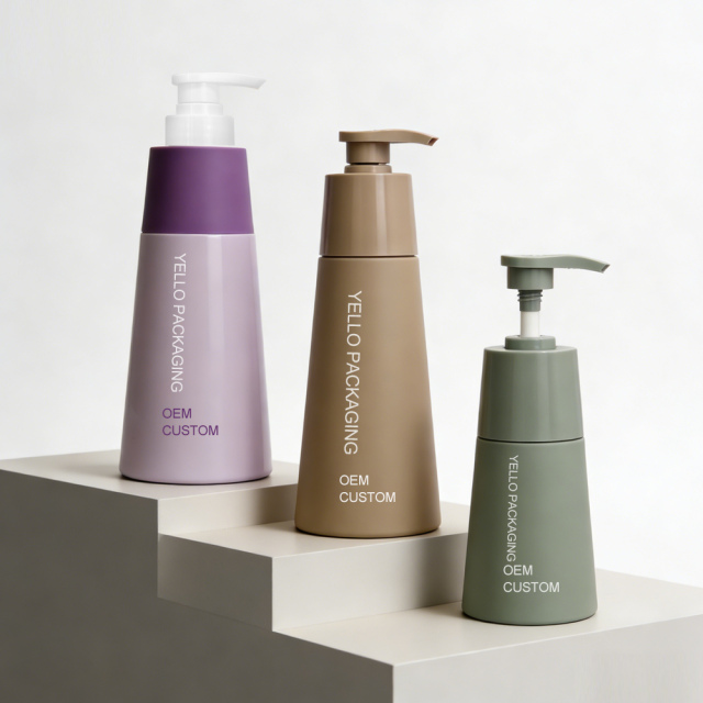 Luxury Wholesale Empty Custom 200ml 300ml 480ml 500ml Body Lotion Bottles Cosmetic Packaging for Shampoo Hair Conditioner Shower Gel Skincare