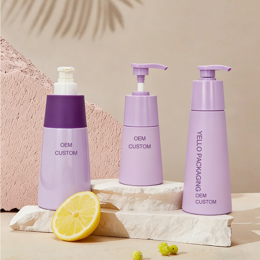 Luxury Wholesale Empty Custom 200ml 300ml 480ml 500ml Body Lotion Bottles Cosmetic Packaging for Shampoo Hair Conditioner Shower Gel Skincare