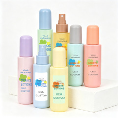 Luxury OEM Custom Plastic Fine Mist Spray Bottles 100ml 120ml 150ml Cosmetic Packaging for Hair Facial Sprayer