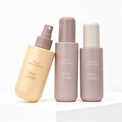 Luxury OEM Custom Plastic Fine Mist Spray Bottles 100ml 120ml 150ml Cosmetic Packaging for Hair Facial Sprayer
