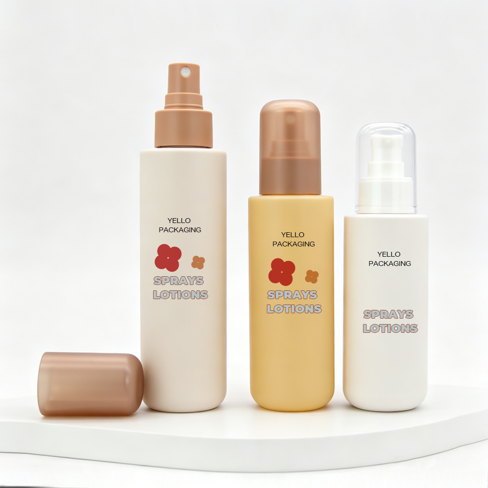 Luxury OEM Custom Plastic Fine Mist Spray Bottles 100ml 120ml 150ml Cosmetic Packaging for Hair Facial Sprayer