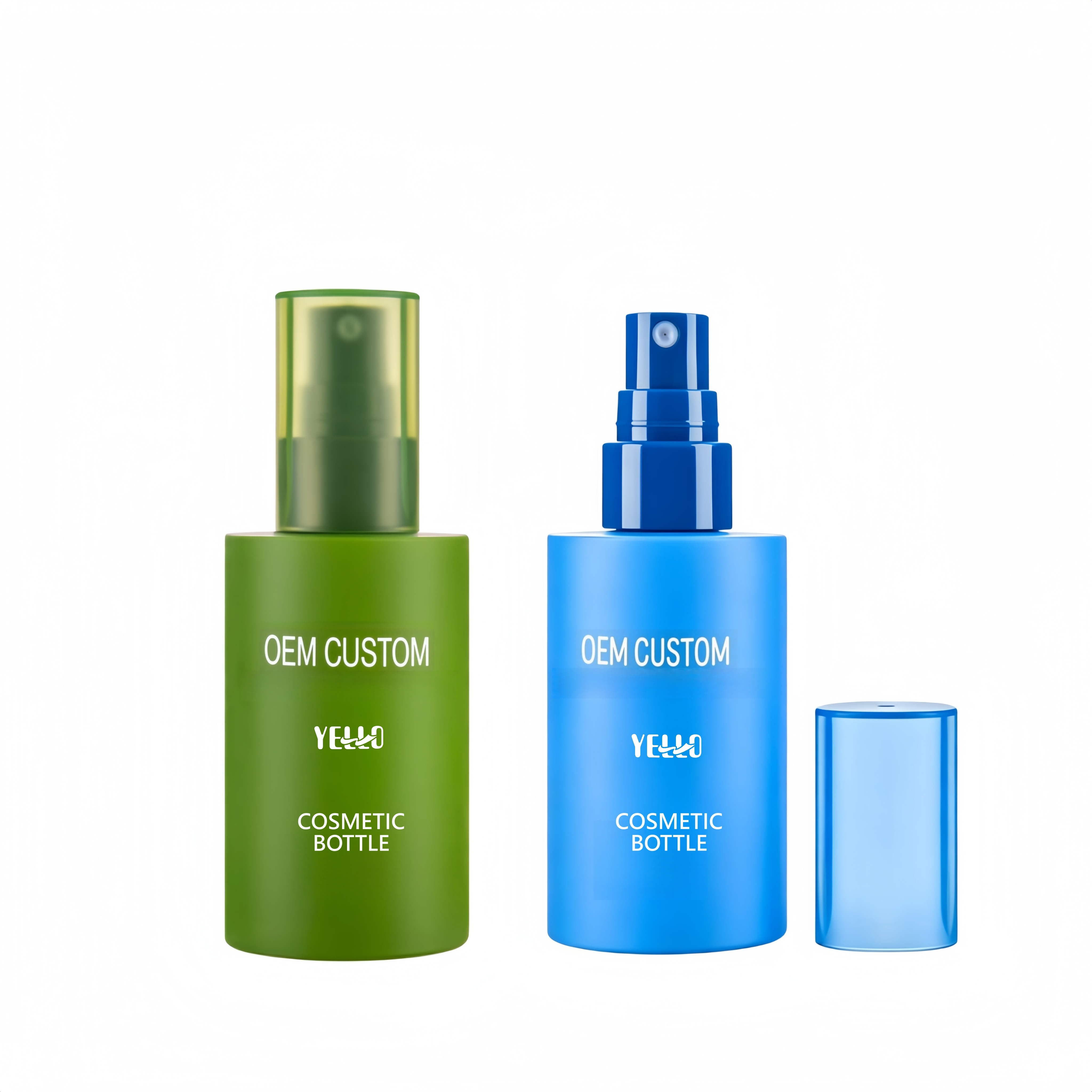 Luxury Round Plastic Empty Custom Body Mist Spray Bottles Cosmetic Bottles Packaging for Hair Facial Makeup Setting