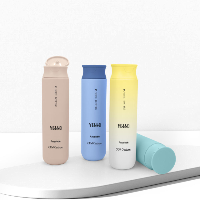 HDPE Plastic Bottle 300ml Refillable Shampoo Lotion Liquid Soap Dispenser Plastic Cosmetic Packaging