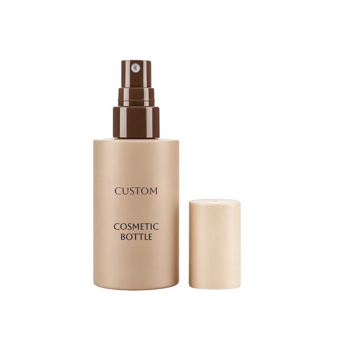 Luxury Round Plastic Empty Custom Body Mist Spray Bottles Cosmetic Bottles Packaging for Hair Facial Makeup Setting