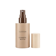 Luxury Round Plastic Empty Custom Body Mist Spray Bottles Cosmetic Bottles Packaging for Hair Facial Makeup Setting