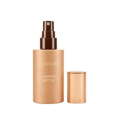 Luxury Round Plastic Empty Custom Body Mist Spray Bottles Cosmetic Bottles Packaging for Hair Facial Makeup Setting