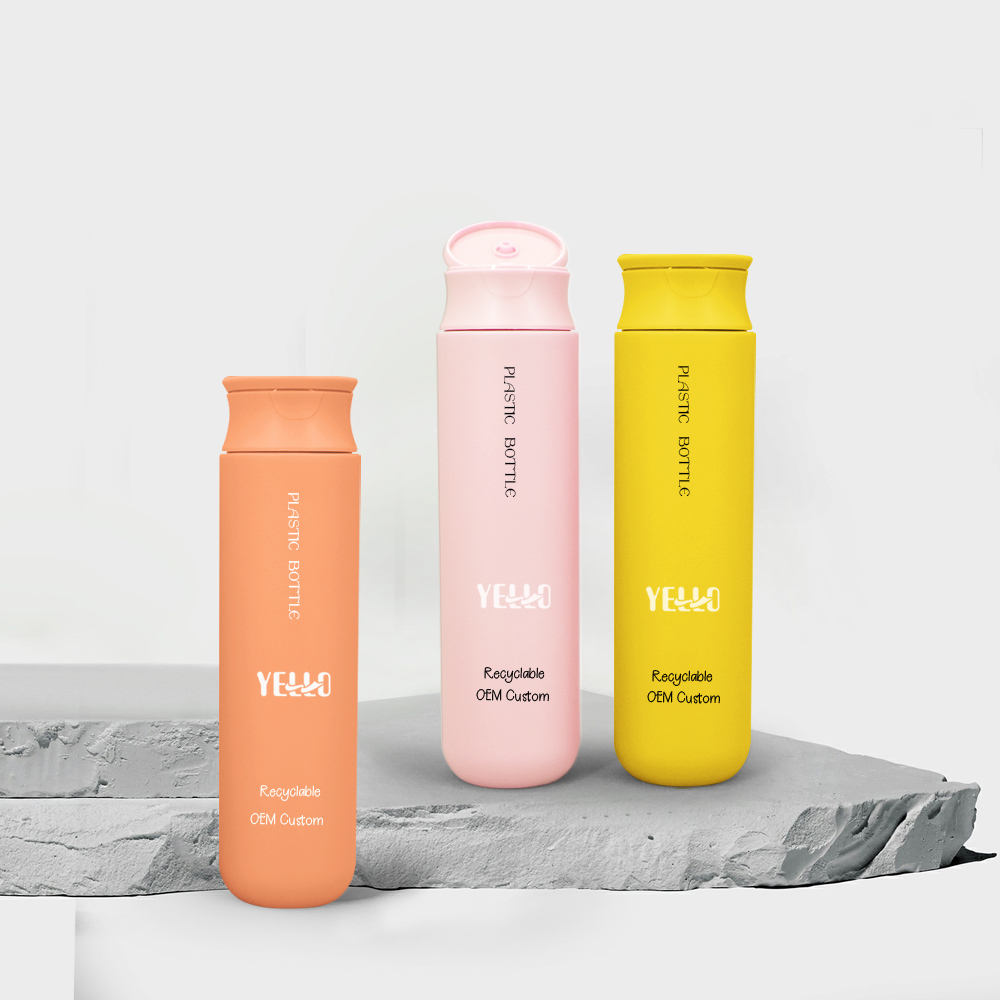 HDPE Plastic Bottle 300ml Refillable Shampoo Lotion Liquid Soap Dispenser Plastic Cosmetic Packaging