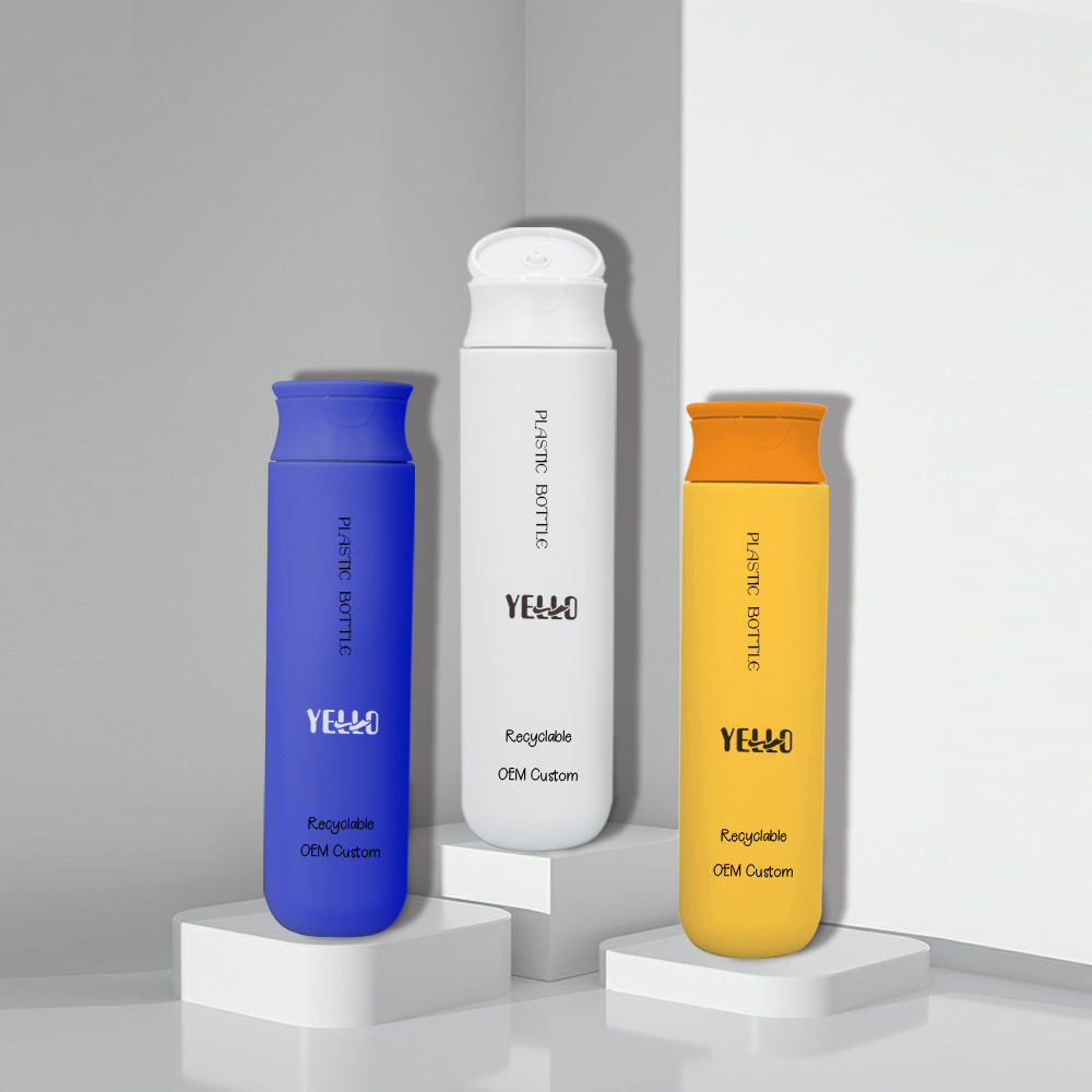 HDPE Plastic Bottle 300ml Refillable Shampoo Lotion Liquid Soap Dispenser Plastic Cosmetic Packaging