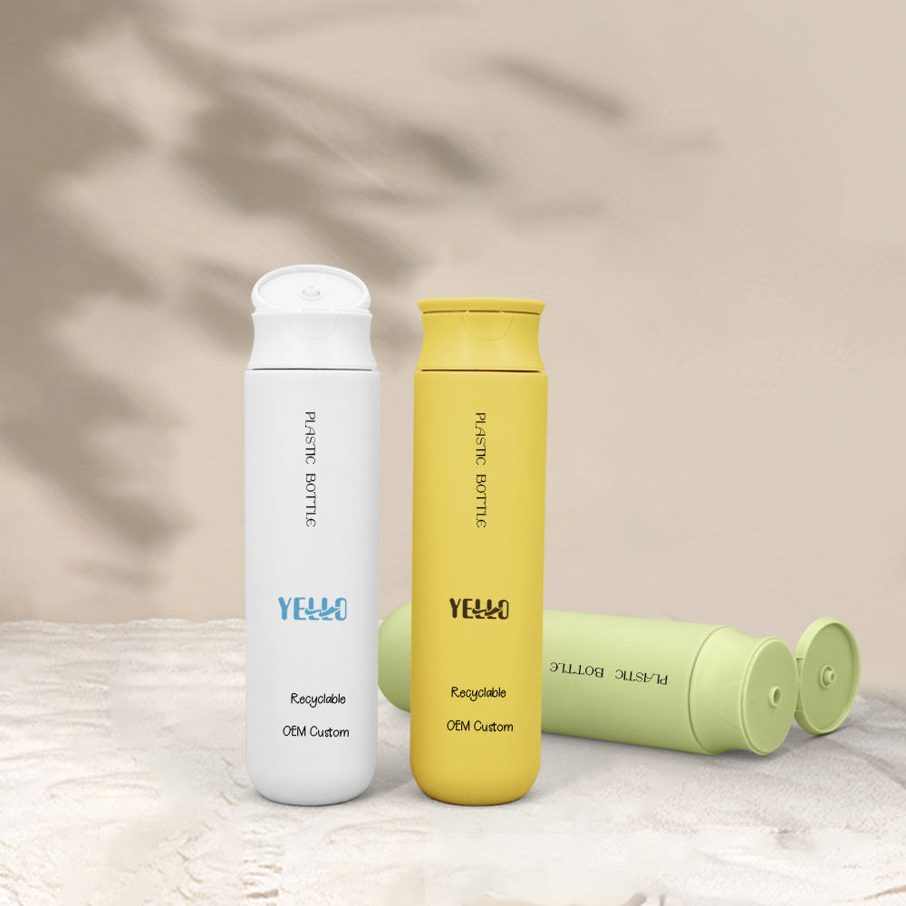 HDPE Plastic Bottle 300ml Refillable Shampoo Lotion Liquid Soap Dispenser Plastic Cosmetic Packaging