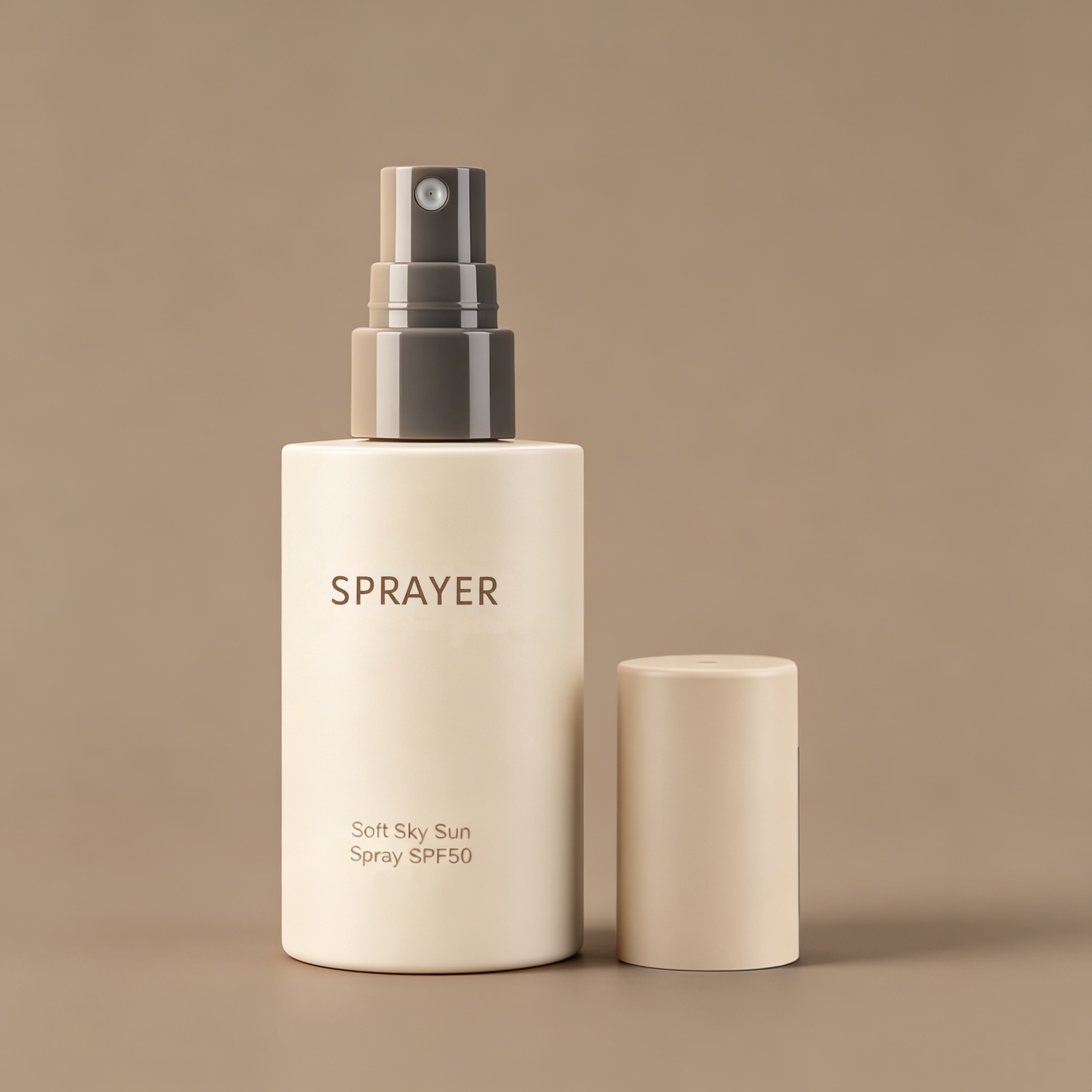 Luxury Round Plastic Empty Custom Body Mist Spray Bottles Cosmetic Bottles Packaging for Hair Facial Makeup Setting