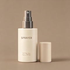 Luxury Round Plastic Empty Custom Body Mist Spray Bottles Cosmetic Bottles Packaging for Hair Facial Makeup Setting