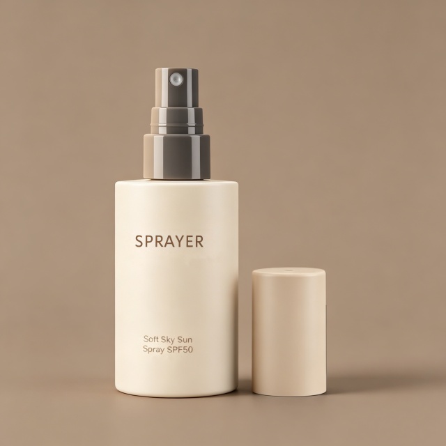 Luxury Round Plastic Empty Custom Body Mist Spray Bottles Cosmetic Bottles Packaging for Hair Facial Makeup Setting