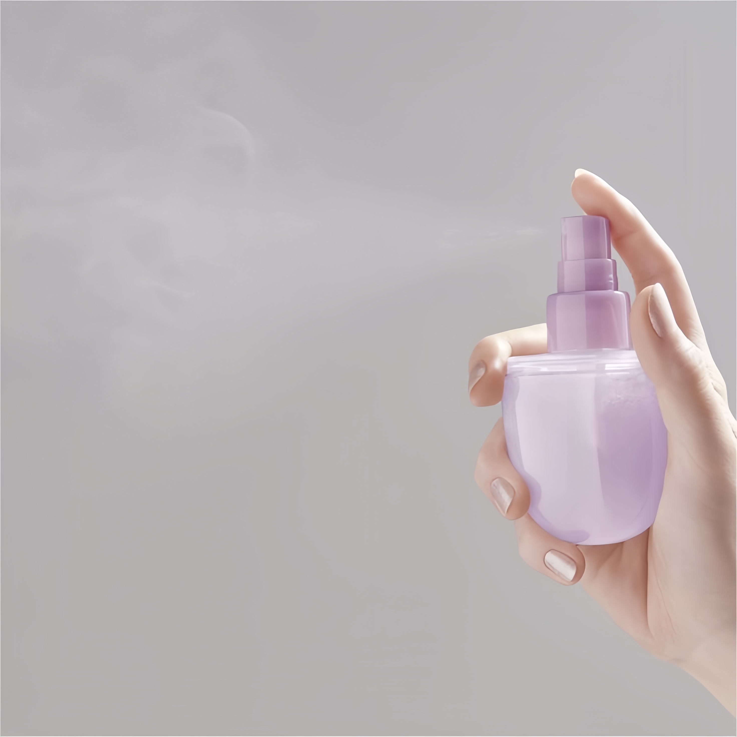 Round Custom Cute Wholesale Cosmetic Body Mist Spray Bottles Packaging with Lotion Pump for Hair Perfume