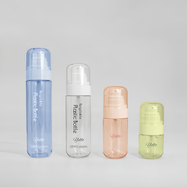 Luxury Custom Empty Plastic PET Body Mist Spray Bottles Cosmetic Packaging for Skincare