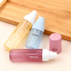 Luxury Custom Empty Plastic PET Body Mist Spray Bottles Cosmetic Packaging for Skincare