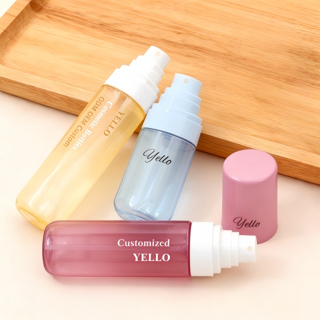Luxury Custom Empty Plastic PET Body Mist Spray Bottles Cosmetic Packaging for Skincare
