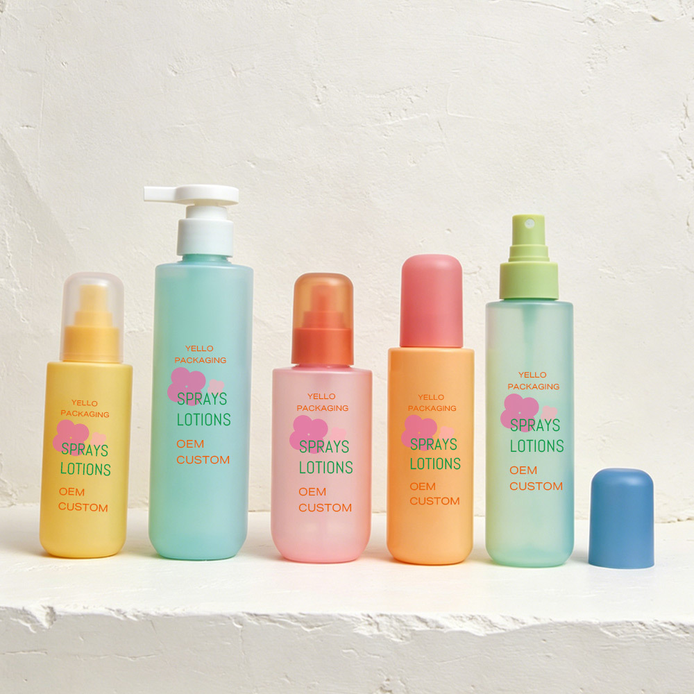 100ml 120ml 150ml PET Pump Sprayer Capsule Shape Cosmetic Spray Bottle for Facial Cleanser & Lotion Screen Printed