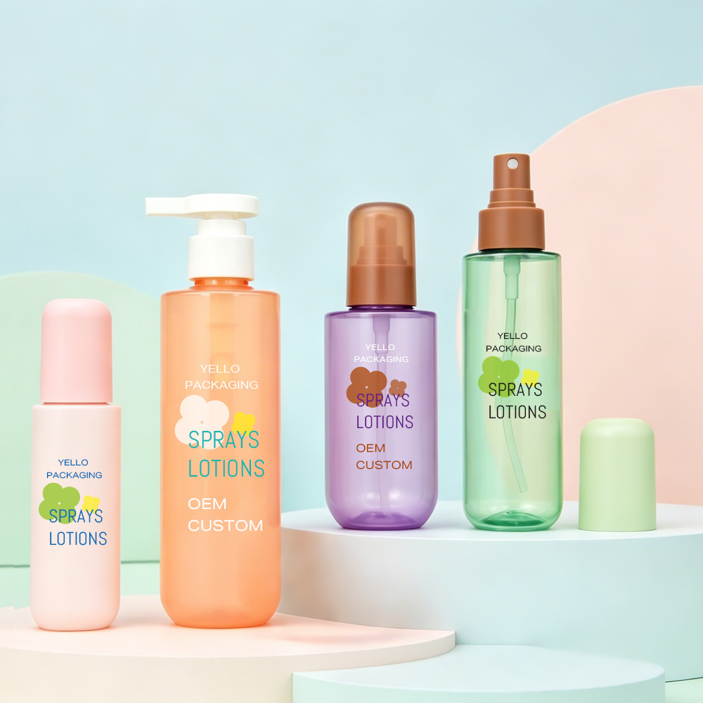 100ml 120ml 150ml PET Pump Sprayer Capsule Shape Cosmetic Spray Bottle for Facial Cleanser & Lotion Screen Printed