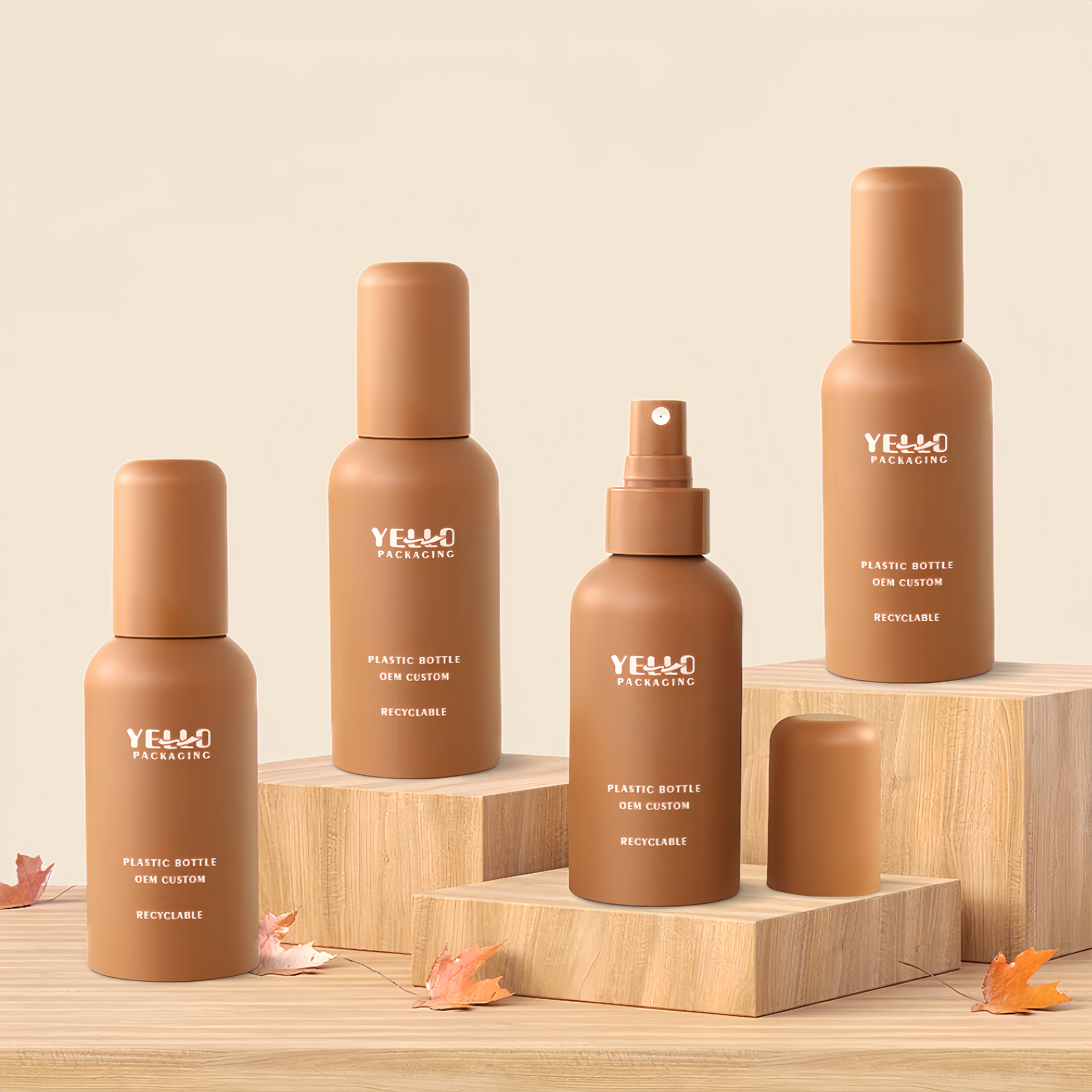 Recyclable Plastic OEM Custom Wholesale Cosmetic Body Mist Spray Bottles Packaging