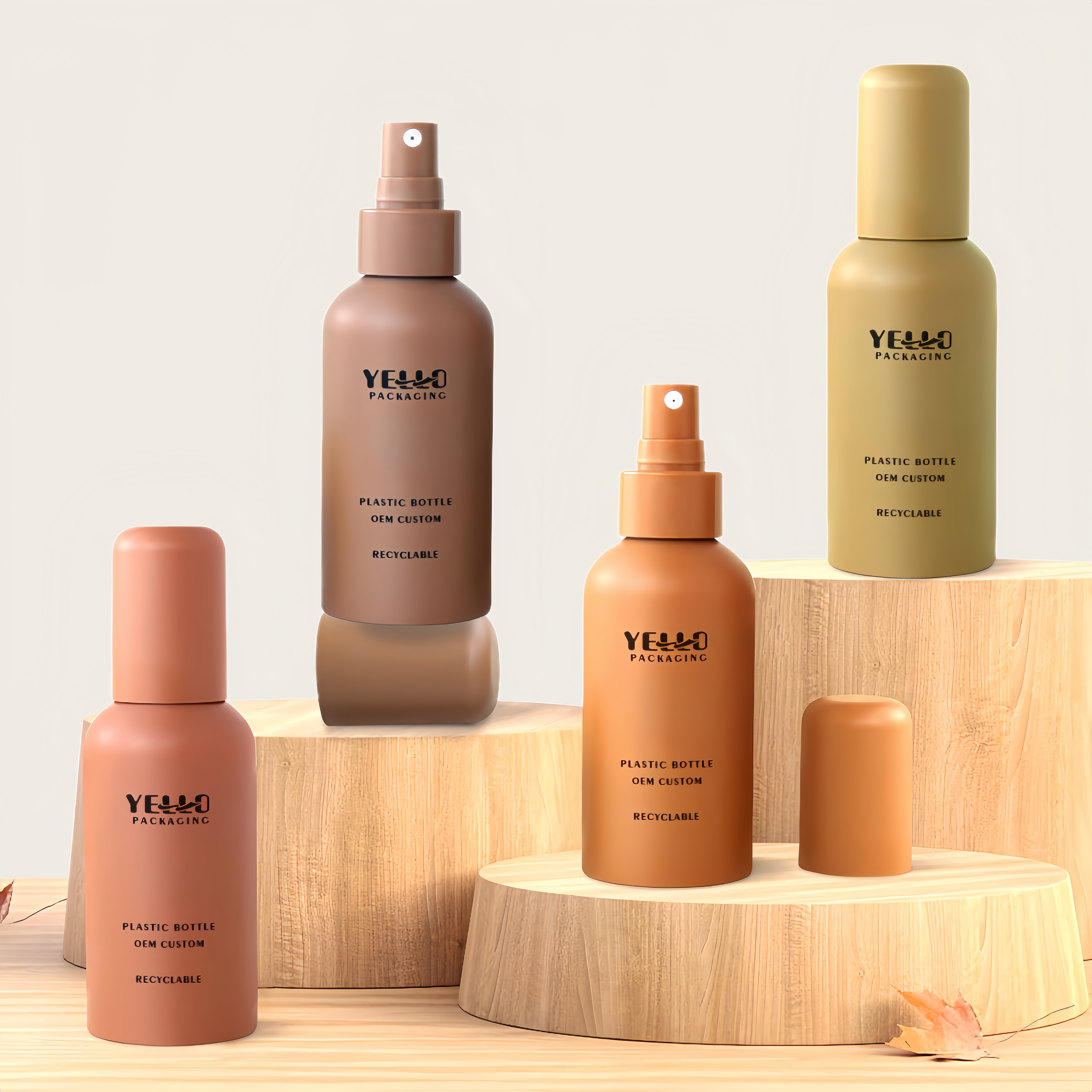 Recyclable Plastic OEM Custom Wholesale Cosmetic Body Mist Spray Bottles Packaging